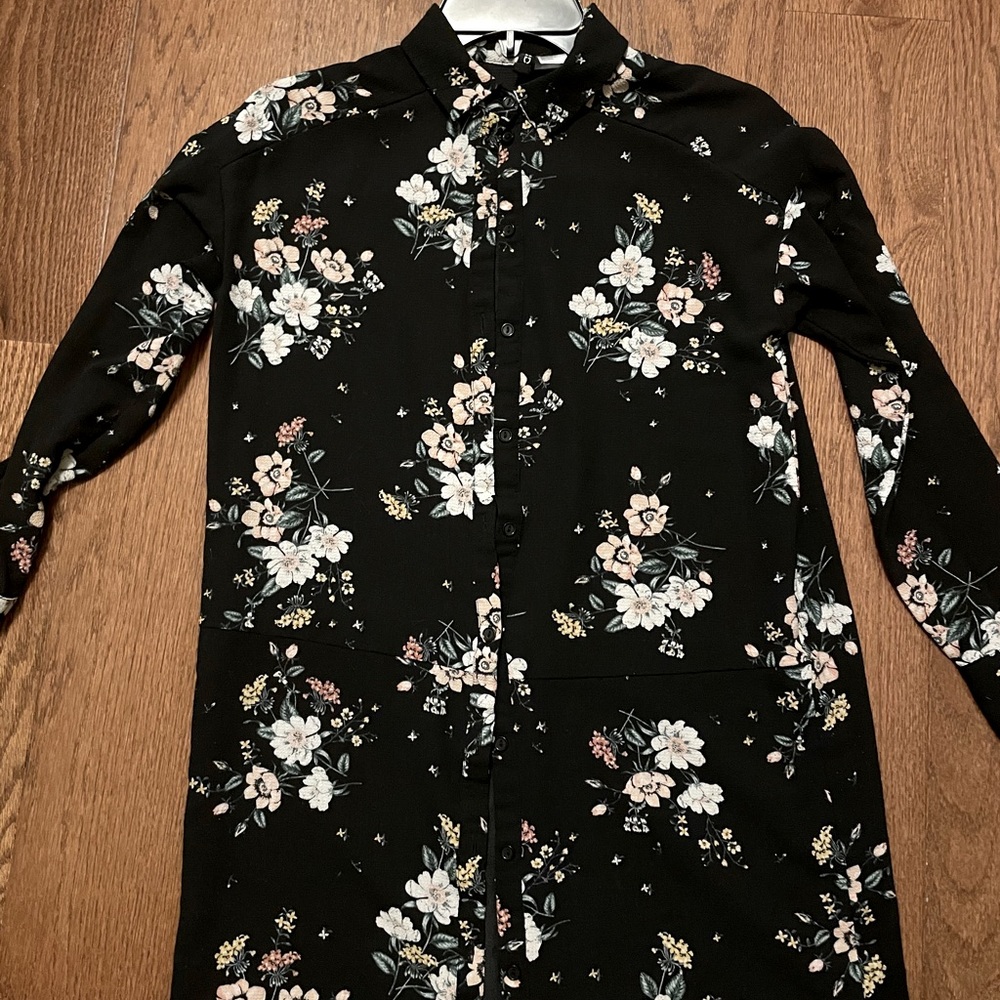 Button Down Long Sleeve Top